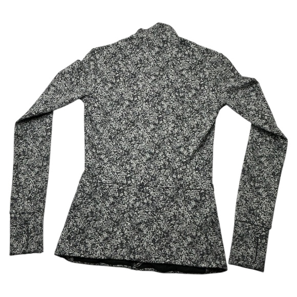 Athleta Shanti Moonflower Jacquard Textured Jacket Black - Picture 2 of 9